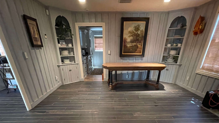 Residential stone and tile flooring detail